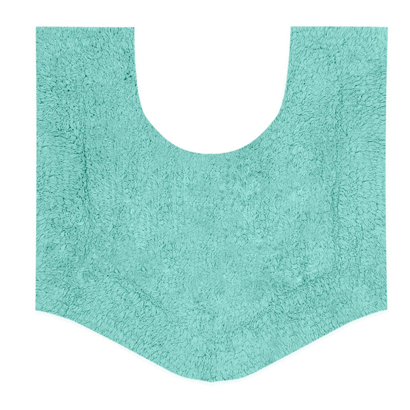 Morissette 100% Cotton Contour Mat 20"x20", Turquoise