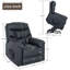 Fauteuil inclinable électrique lissée 33,5 po Liam-1366847454