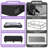 2-Pack Under Bed Storage Organizer With Clear Zippered Lid, Foldable Rolling Underbed Drawers On 6 Wheels, Space Saving Clothes, Shoes, Toy Storage For Bedroom, Dorm, Closet