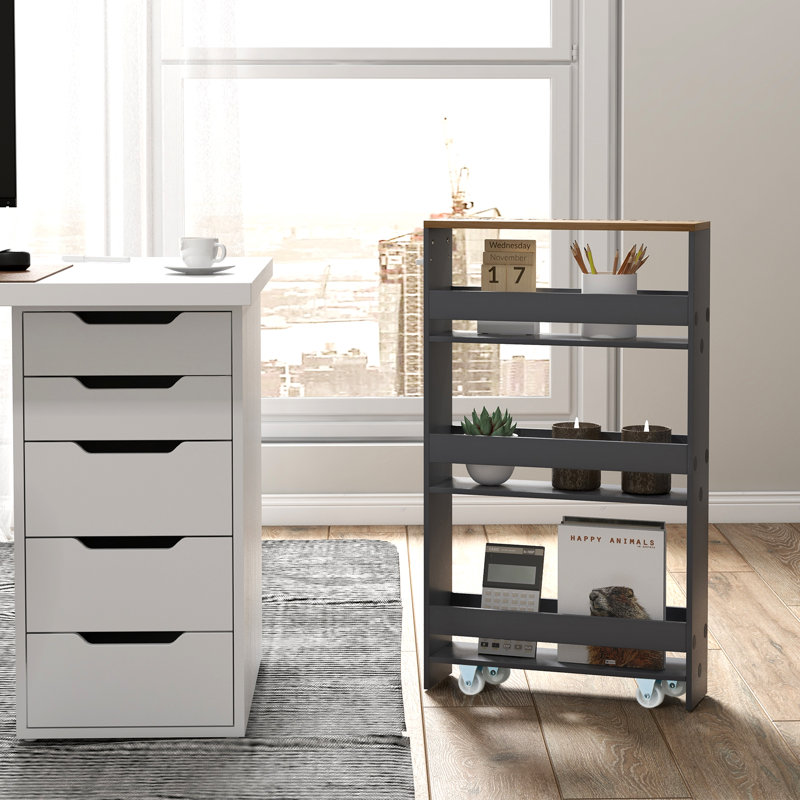 Nahomi Bar Cart, Grey