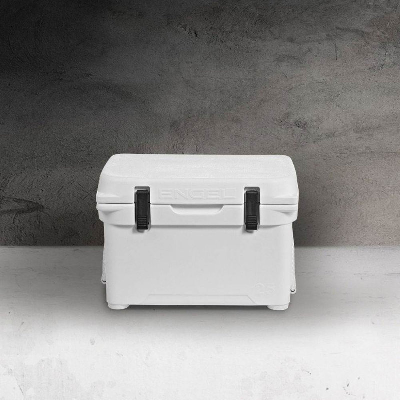 Engel 5.2 Gallon 24 Can 25 High Performance Roto Molded Cooler, White