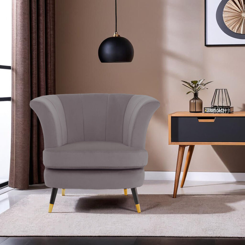 Velvet Club Chair, Mink
