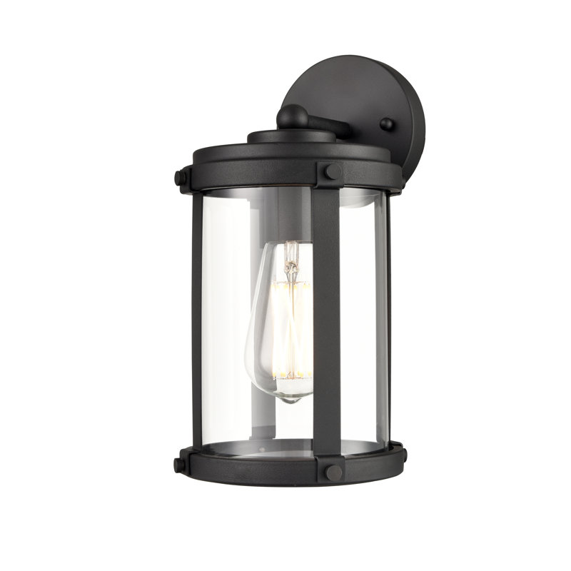 Aadison 1 Light Outdoor Wall Sconce, 11.4" H x 6" W x 7" D
