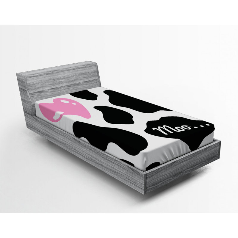 Microfiber Animal Print Fitted Sheet, Twin XL Fitted Sheet