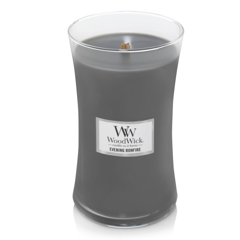 Green Soy Scented Jar Candle with Wooden Wick