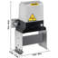 22.5'' H x 12.6'' W Silver Metal Gate Opener