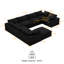 Canapé modulaire rembourré en lin avec repose-pieds 8 pièces Kenda-431882947