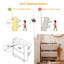 Armoire de rangement pour chaussures 31,5 pouces de style nordique avec 2 tiroirs rabattables