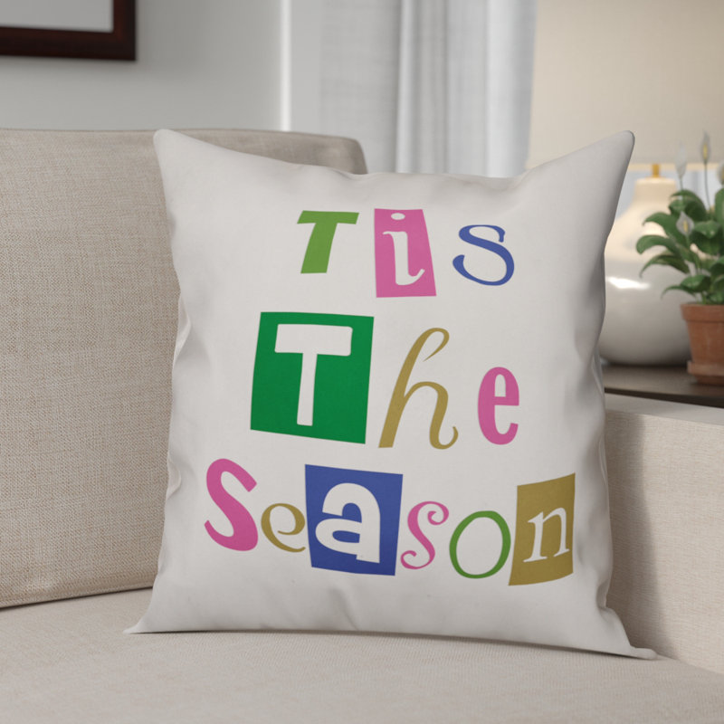 Reversible Throw Pillow, 16" x 16", Throw Pillow