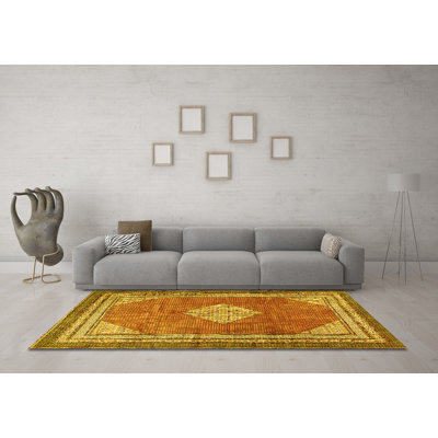 Tapis lavables à la machine Traditional 4395 - jaune