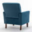 Fauteuil à motifs en mélange de polyester avec structure en bois de bouleau massif, pieds fuselés bruns et siège rembourré en mousse pour le salon ou le bureau-1237772922