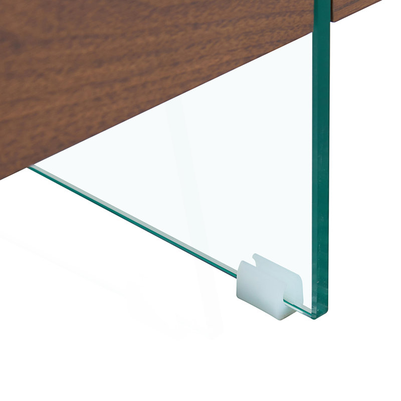 Table basse moderne à deux niveaux, Bois