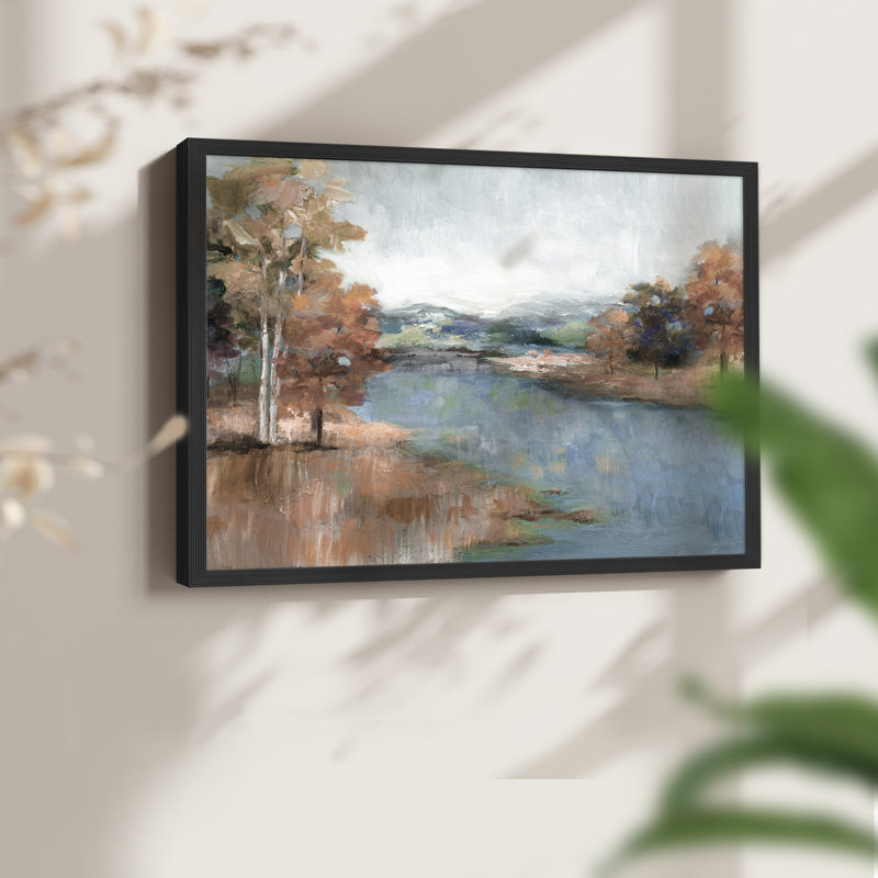 Blush Meadow - impression encadrée - réaménageable, Noir, H 22 po x l 28 po