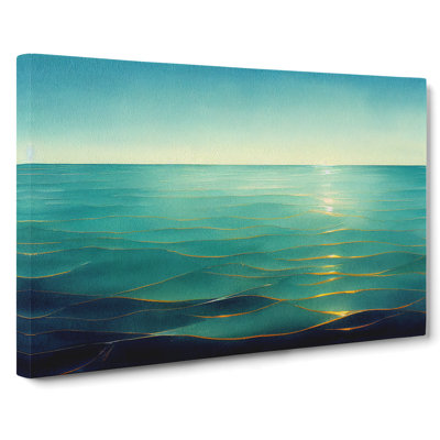 Golden Ocean - Wrapped Canvas Print