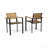 2-Piece Wood And Metal Chair