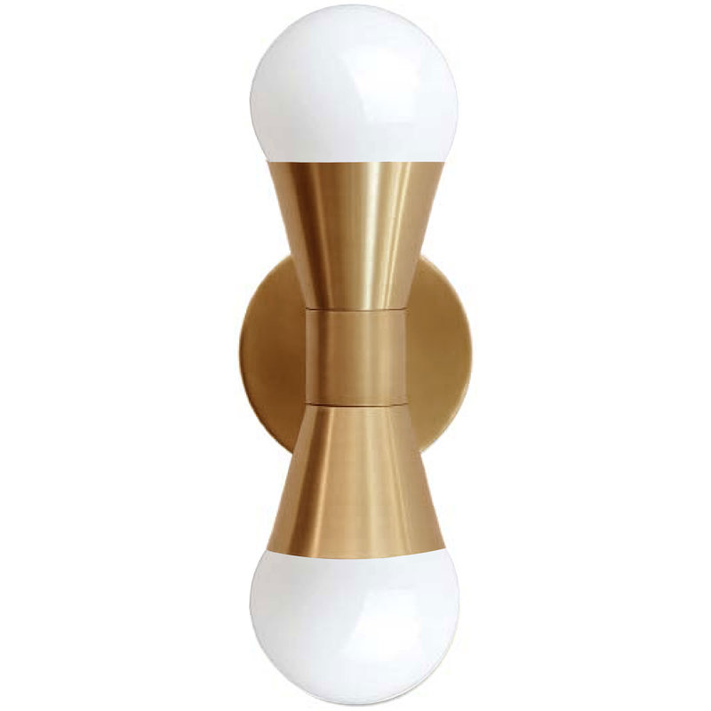Kinga Steel Wallchiere, Aged Brass