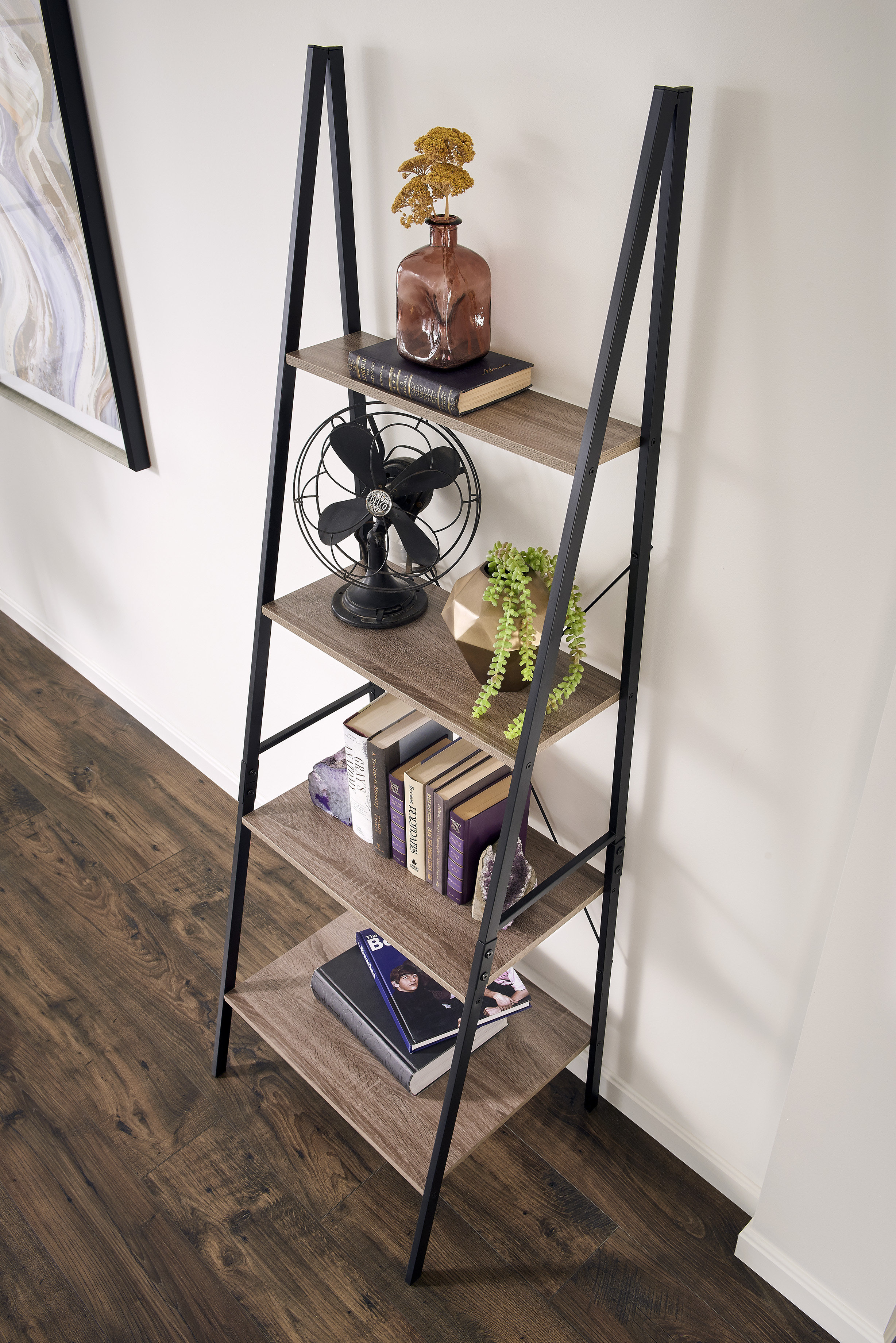 ClosetMaid Industrial 4-Tier Ladder Bookcase & Reviews | Wayfair
