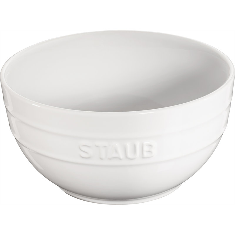 Ceramique 17 cm Ceramic Round Bowl, White, 4.5-inch