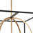 4-black gold adjustable iron pendant light