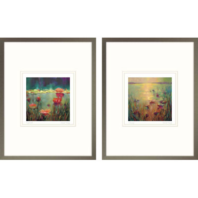 «Nightfall, Morning», ensemble de 2 reproductions encadrées sur papier