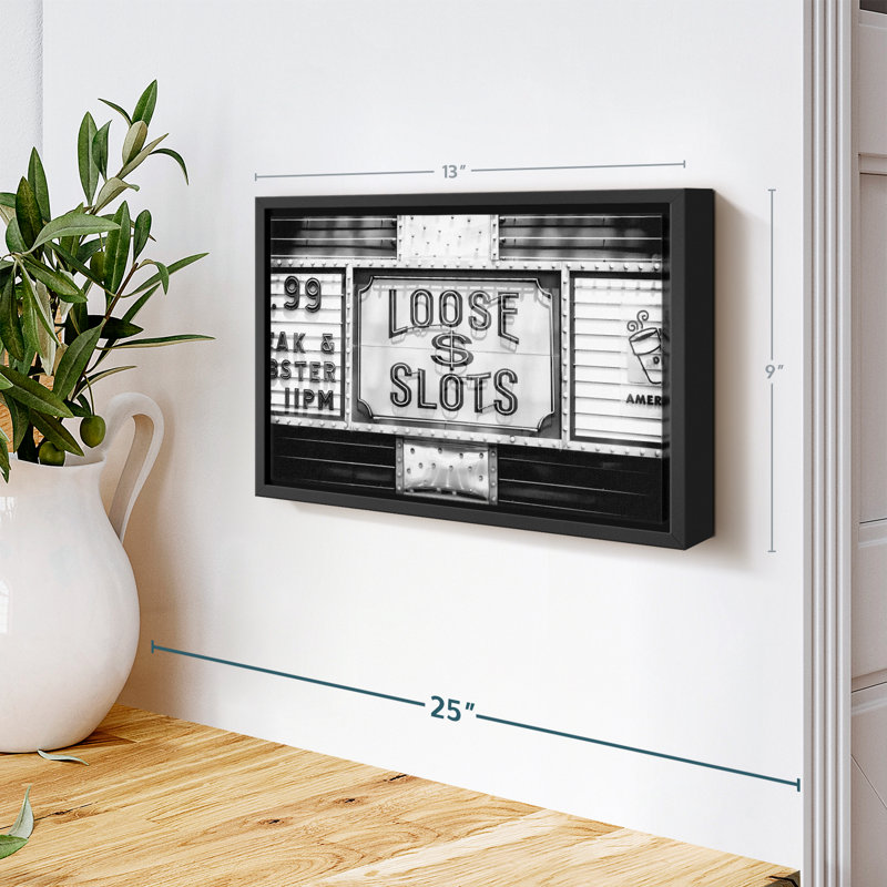 " Loose Dollar Slots " Print, 9" H x 13" W