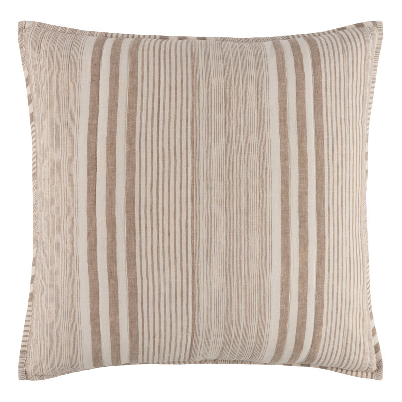 Taie décorative matelassée Carolina, Taie décorative euro, Brun