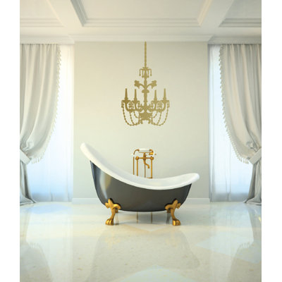 Décalcomanie murale lustre baroque