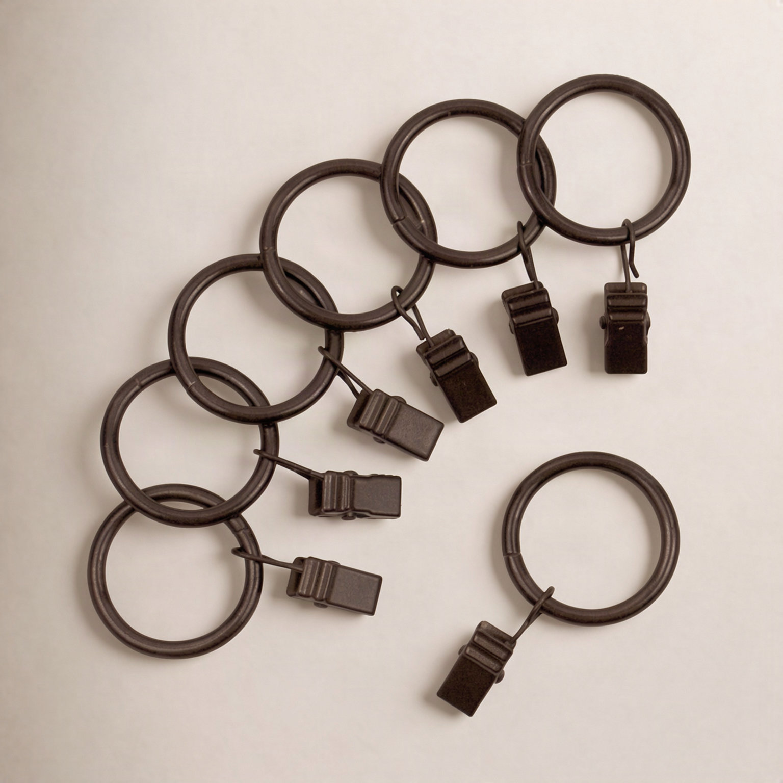 Vasios Curtain Rings, Oil Rubbed Bronze