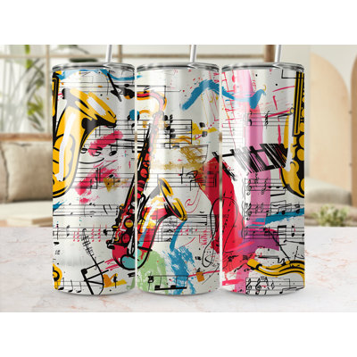 Choose Handmade Tumblers 591 mL Vacuum Insulated Stainless Steel (18/8) Travel Tumbler with Straw