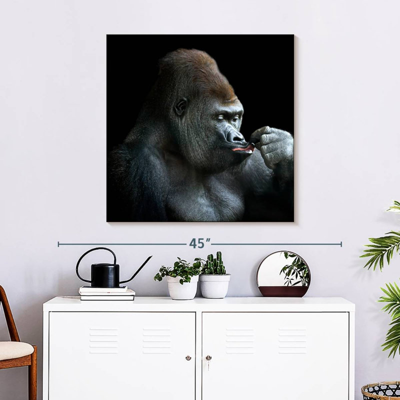 Brampt Relaxing Gorilla, 30" H x 30" W