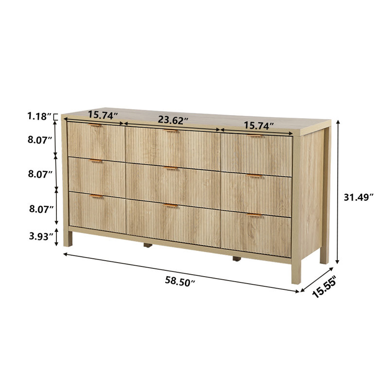 9 - Drawer Accent Chest, Natural