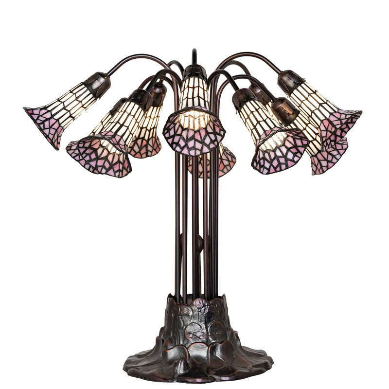 Pond Lily Table Lamp, Pink/White