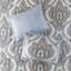 Ensemble de literie pour très grand lit, édredon en jacquard de polyester bleu, style élégant