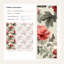Papier peint floral avec pivoines et papillon-485699438