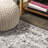 Merza Ornate Geometric Medallion Dark Gray Rug-1885836710