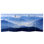 71" x 38.75" Tall Double Sided Misty Mountain Canvas 3 Panel Room Divider