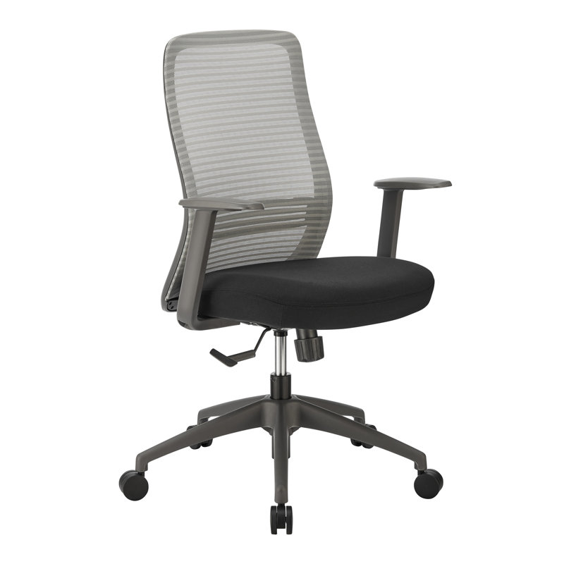 Chaise de bureau Gizia, Gris