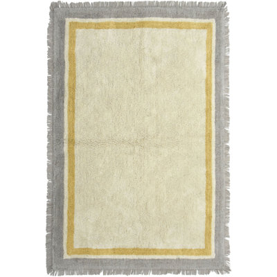 Adreana Solid Colour Cotton Area Rug