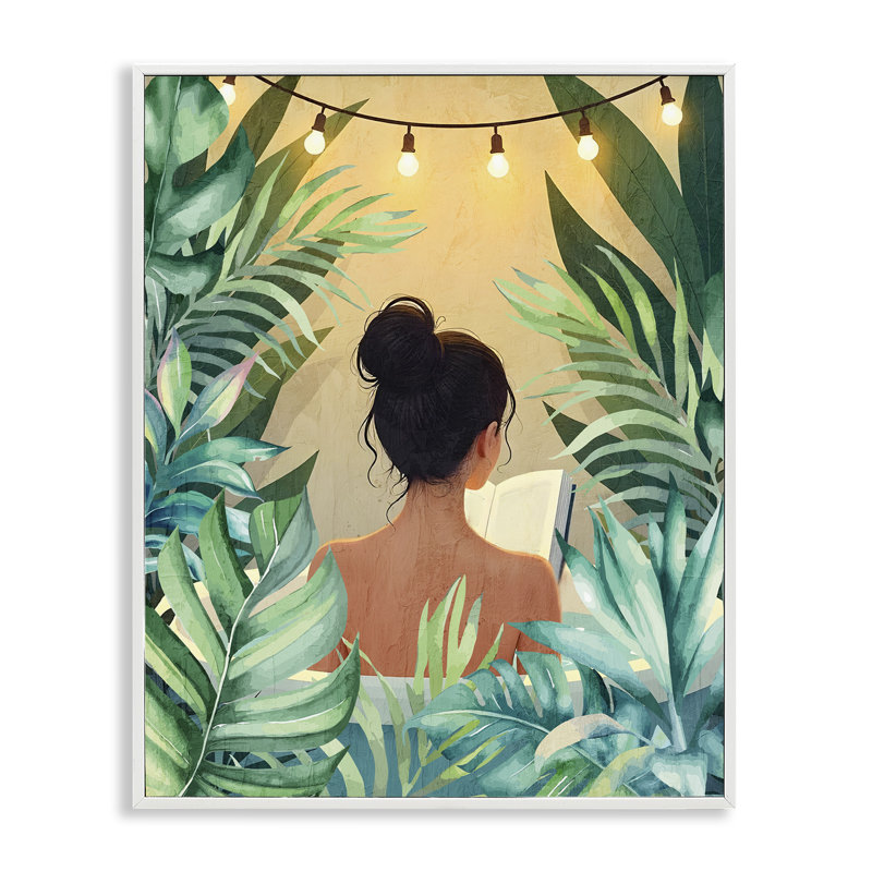 «Twinkle Plant Girl Portrait», estampe numérique, conception de Kim Allen, H 14 po x l 11 po