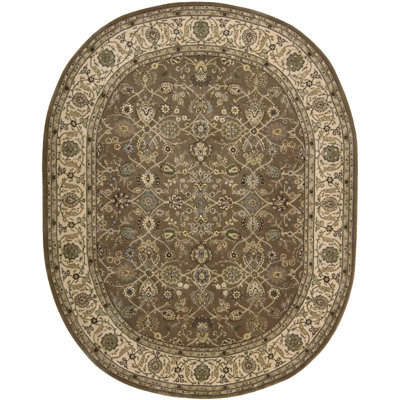 Tapis champignon en laine Bryony
