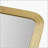 Rounded Rectangle Fluted Wall Mirror