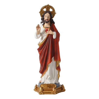 Art Sculpture Figurine religieuse en résine pour décoration de bureau
