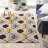 Rymann Geometric Yellow/Gray/Black Non-Slip Rubberback Area Rug-1555091684