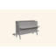 Grand lit escamotable avec port USB et tablettes amovibles de chaque côté, lit escamotable en pin massif pour bureau à domicile, chambre d'amis, gris-978480452-884469246