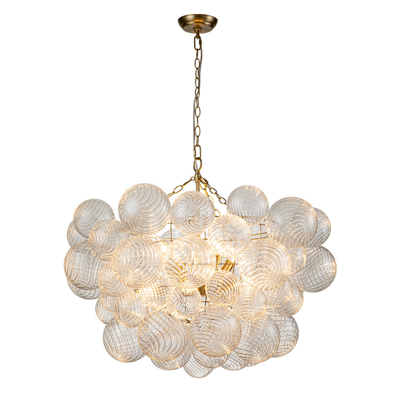 Hattie 8 - Light Unique/Statement Tiered Chandelier, Brass