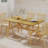 Dining Table With Solid Wood Legs-115247551