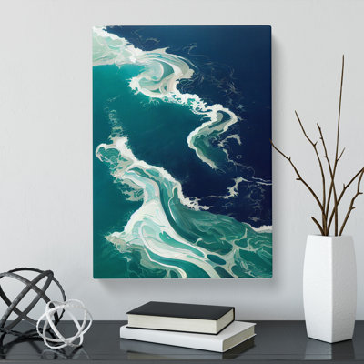 CAN-V0523-1614X Ocean Marbling - Wrapped Canvas Print