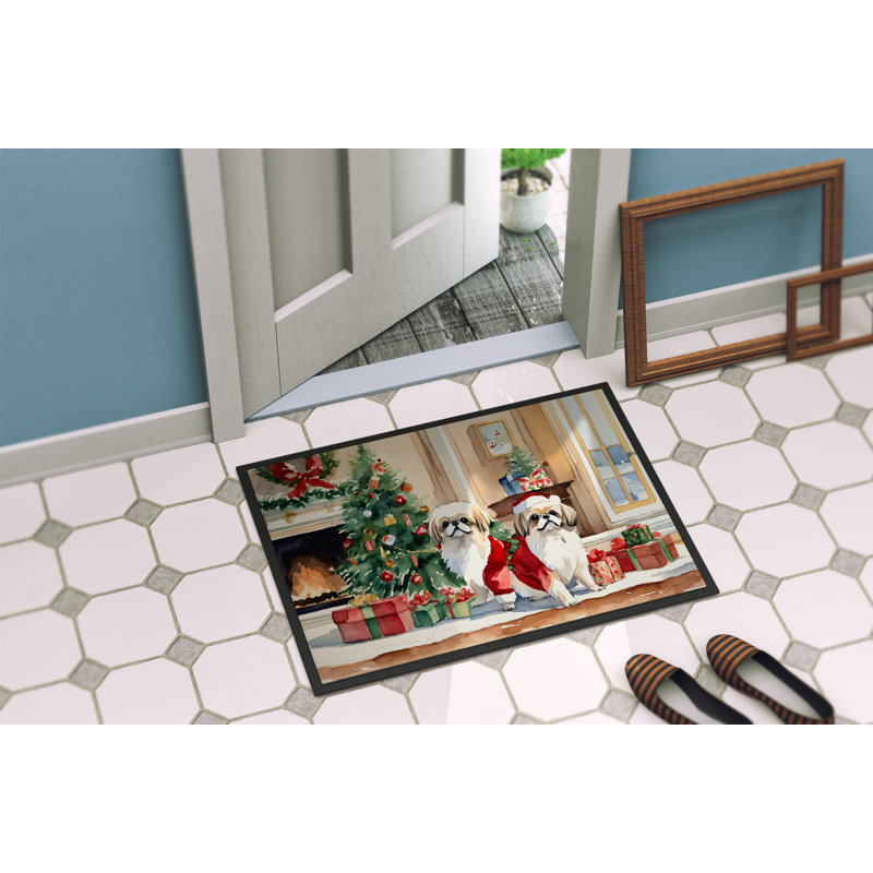 Tapis d'entrée antidérapant Jeoffrey, L 18 po x L 27 po