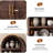 70.9" Tall Elowen Arched Display Storage Bookcase With Open Shelves And Cabinet-2031003725