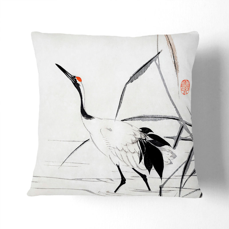 Square Throw Cushion, 55cm H x 55cm W x 20cm D, White